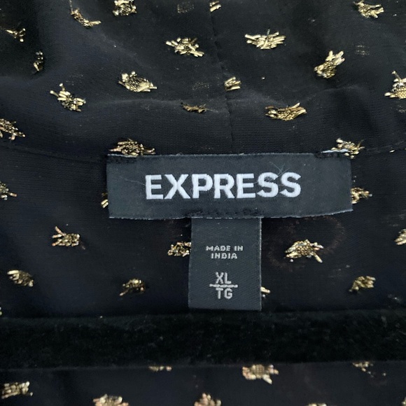 Express beautiful black and gold sequined dress NWOT - Picture 11 of 14